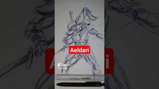 DRAWING AELDARI WH40K ART SKECTH  | Wh40k | ‍  #art  #drawing