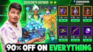 I Got 90% Off On Everything Rare Bundles Elite Pass Magic Cube|| Richest Account -Garena Free Fire