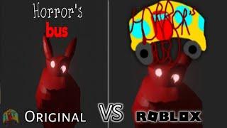 Horror's Bus ORIGINAL VS ROBLOX Version Comparison