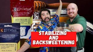 Stabilizing and Backsweetening