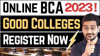 Online BCA 2023 Colleges, Admission Process! Benefits of Online BCA! #BCA #OnlineBCA #BCAColleges