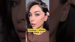 Contour+Blush Hack #shrots #hifzahani #contour #blush #beautyhacks #makeuphacks