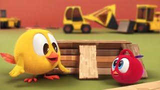 Canteiro de obras | Onde está Chicky? | Pintinha amarelinho | Coleção desenhos animados Infantil