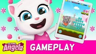 The Candy Princess - Talking Angela Plays Talking Tom Candy Run (Gameplay) 