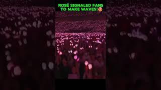 It's amazing, Rosé can control tens of thousands of fans!! #blackpink #rosé #parchaeyoung