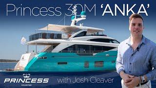 Princess 30M 'Anka' Full Yacht Charter walkthrough with Josh Cleaver | Charter in Greece