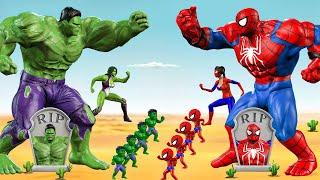 Recuse FAMILY SPIDERMAN Vs All HULK Family: Returning from the Dead SECRET | LIVE ACTION STORY