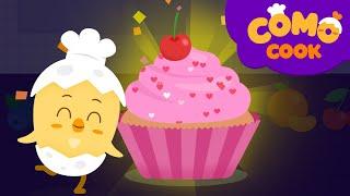 Kids animation | How to make Cupcake | Como Cook