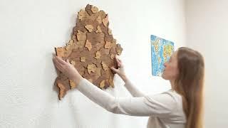 EWA Eco-Wood-Art - Карта Беларуси (инструкция по сборке)