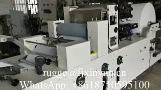 Double decks automatic napkin tissue paper making machine