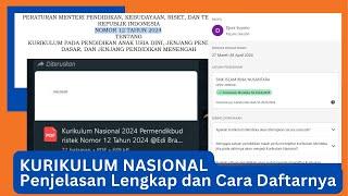 KURIKULUM NASIONAL | CARA DAFTAR KURIKULUM NASIONAL