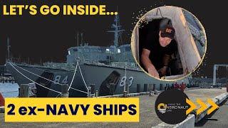 FIRST LOOK INSIDE the 2 ex-Australian minehunters we bought to convert! Stern & Steering | Episode 4