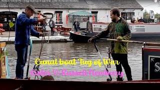 Norbury festival the vintage boat tug of war final.  Lister Vs Russell Newbery