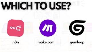 n8n vs Make.com vs Gumloop in 2025 (Key Features, AI Agents and more)