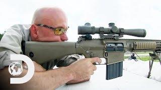 Conducting A Test To Try Out The M110 Semi-Automatic Sniper Rifle | Future Weapons