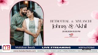 Johnsy & Akhil  | BETROTHAL & MYLANCHI | 20.08.2024 | malabar beats