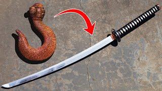 Forging a Katana from a Rusty Hook