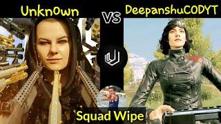 DeepanshuCODYT vs Unknown codm | squad wipes