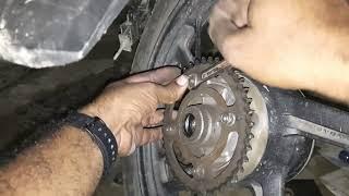 How to Replace Jointless chain sprocket kit of HONDA SP 125,PART 1