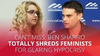 CAN'T MISS: Ben Shapiro totally shreds feminists for glaring hypocrisy