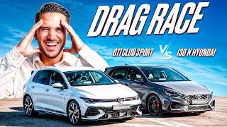 VW Golf 8 GTI Clubsport vs. Hyundai i30N Performance | DRAG RACE