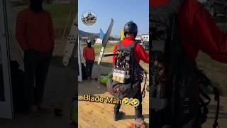 That's so called blade man #rcmodel #rc #paragliding #parachute #aircraft #avation #droneman