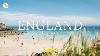 [4K UHD] Cornwall, ENGLAND󠁧󠁢󠁥󠁮󠁧󠁿 Ambient Drone Film + Ambient Chillout Music for Relax