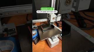 Bambulab multi-color without AMS #bambulab #bambulaba1 #3dprinting