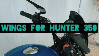 Wing Mirrors  installed To my #hunter #royalenfield #mirror #viral #modification #accessories