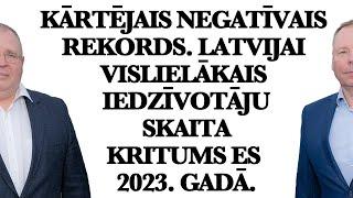 Kārtējais negatīvais rekords. Latvijai vislielākais iedzīvotāju skaita kritums ES 2023. gadā.