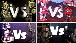 [FNAF/SFM] Old vs New (FNAF6 vs FNAF SL/2/3) - Part 1 (Re-uploaded version)