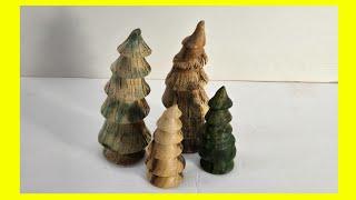 Woodturn Whimsical Windswept Trees With Multi-axis Magic For A Festive Table Setting!