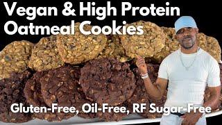 High Protein Vegan Cookies Oatmeal Cookies Gluten-Free, Refined Sugar-Free