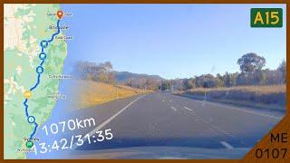 Sunshine Coast to Sydney Time Lapse! (via A15 New England Highway)