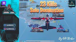 23 Kills Domination By My Teammate In Dominator Lobby | GH Striker  | Gaming Heads ️