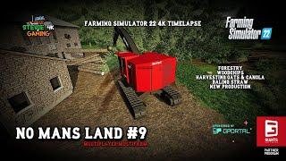 No Man's Land/#9/Forestry/Wodchips/Harvesting Oats/Baling Straw/New Production/FS22 4K Timelapse