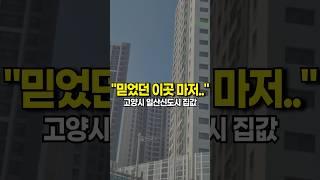 🟥" 고양시 일산신도시 아파트 집값 "이게 현실 입니다  #shorts