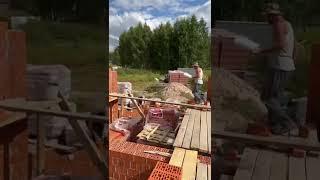 Кирпичный дом #стройка