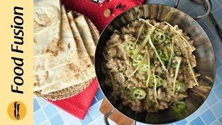 White Keema Karahi Recipe By Food Fuson