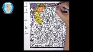 Mindware Color Counts Celebrations Coloring Book Sample Page Review - Family Toy Report