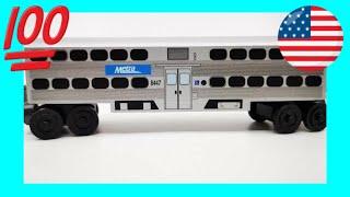 Unpack Whittle Shortline Railroad METRA PASSENGER CAB CAR wooden toy train  (05473)