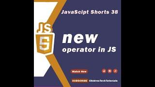 new operator in JavaScript in One Minute - JavaScript #shorts 38