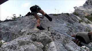 Hohe Wand ÖTK Klettersteig mit Blutspur