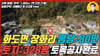 강화도토지 화도면 장화리 328평×평당80만원