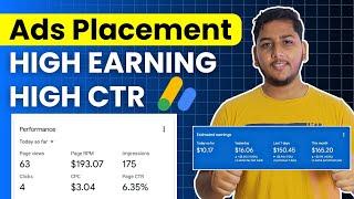 Google AdSense Ads Placement Guide For High CTR (Click Through Rate) in 2024