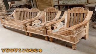 teak wood sofa set with price || wooden sofa design || @Amarjeetfurniture