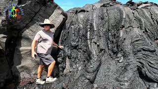 Lava Falls near the Puna Coast Trail   Hawaii Volcanoes National Park