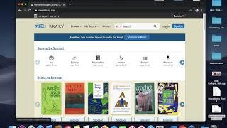 how to login to open library