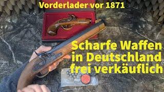 Scharfe Waffen mit 2000 Joule in Deutschland frei ab 18 verkäuflich: Historische Vorderlader