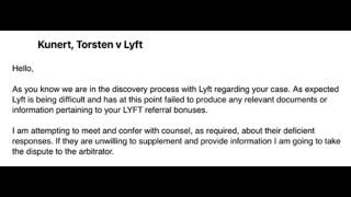 Kunert, Torsten Vs. Lyft…& how you can also file a claim. It will start raining claims on U + Lyft